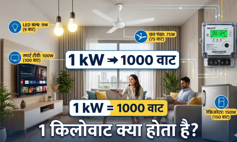 1 किलोवाट क्या होता है और 1 kW में कितनी बिजली खर्च होती है
