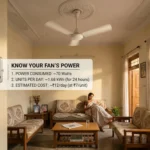 पंखा 1 घंटे में कितनी यूनिट बिजली खर्च करता है और बिजली बिल कैलकुलेशन