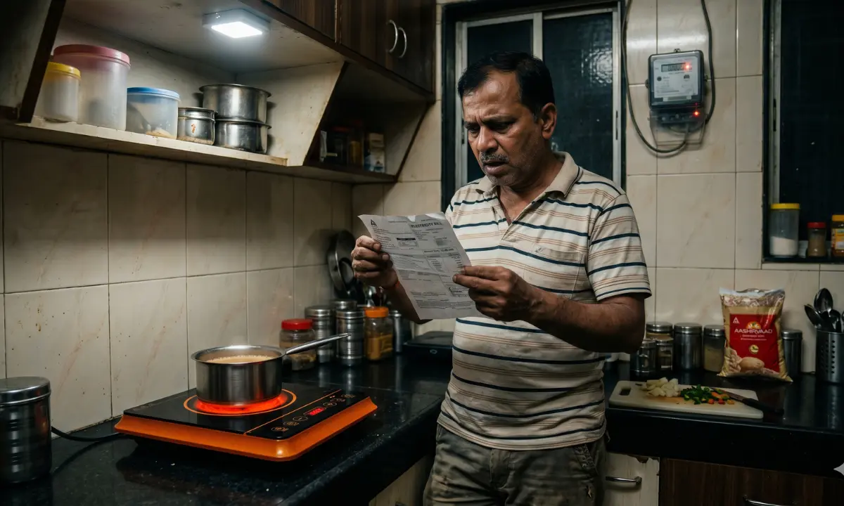 induction chulha bijli bill kitna aata hai