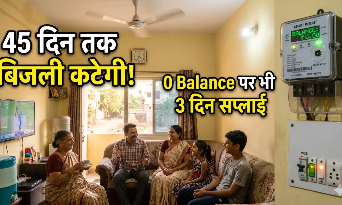 यूपी में स्मार्ट मीटर नियम, 45 दिन तक बिजली नहीं कटेगी, 0 बैलेंस पर भी सप्लाई जारी