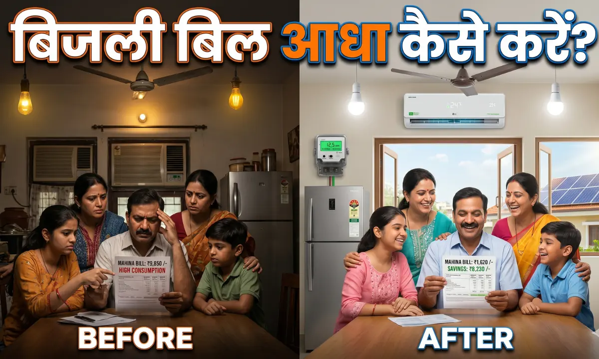घरेलू बिजली बिल कैसे कम करें